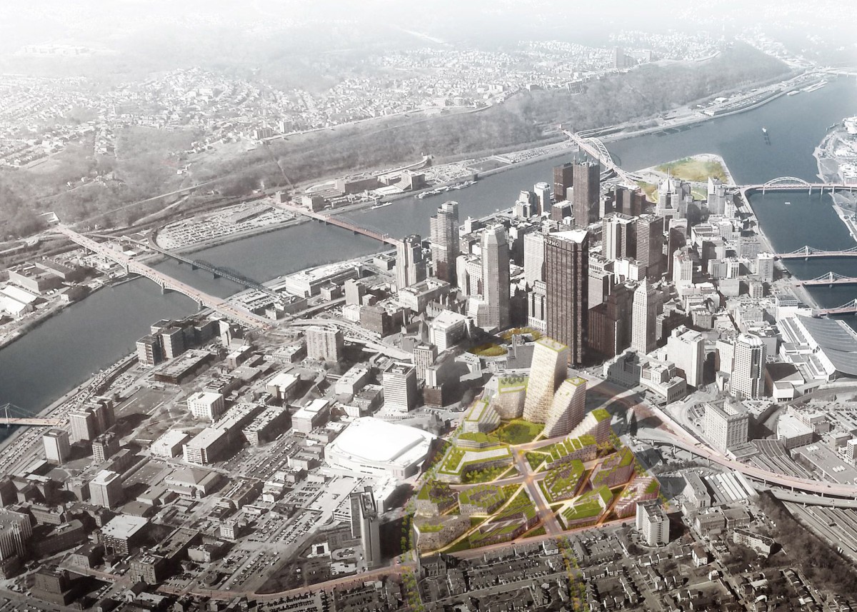 BIG . New Lower Hill Master Plan . Pittsburgh  (1)