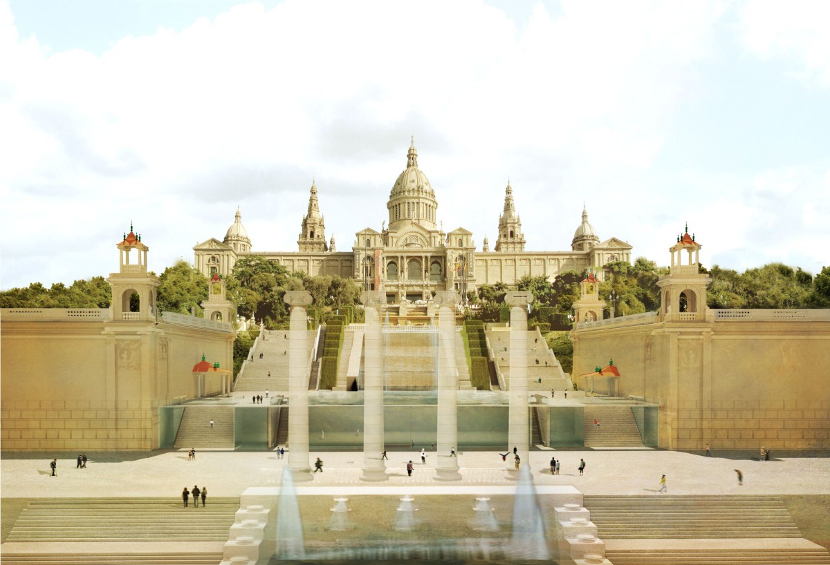 mateoarquitectura . MONTAÑA DE LOS MUSEOS DE MONTJUÏC . BARCELONA (1)