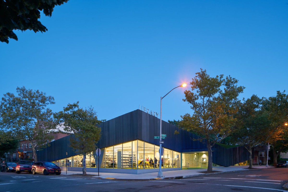 WORKac . Kew Gardens Hills Library .  New York (1)