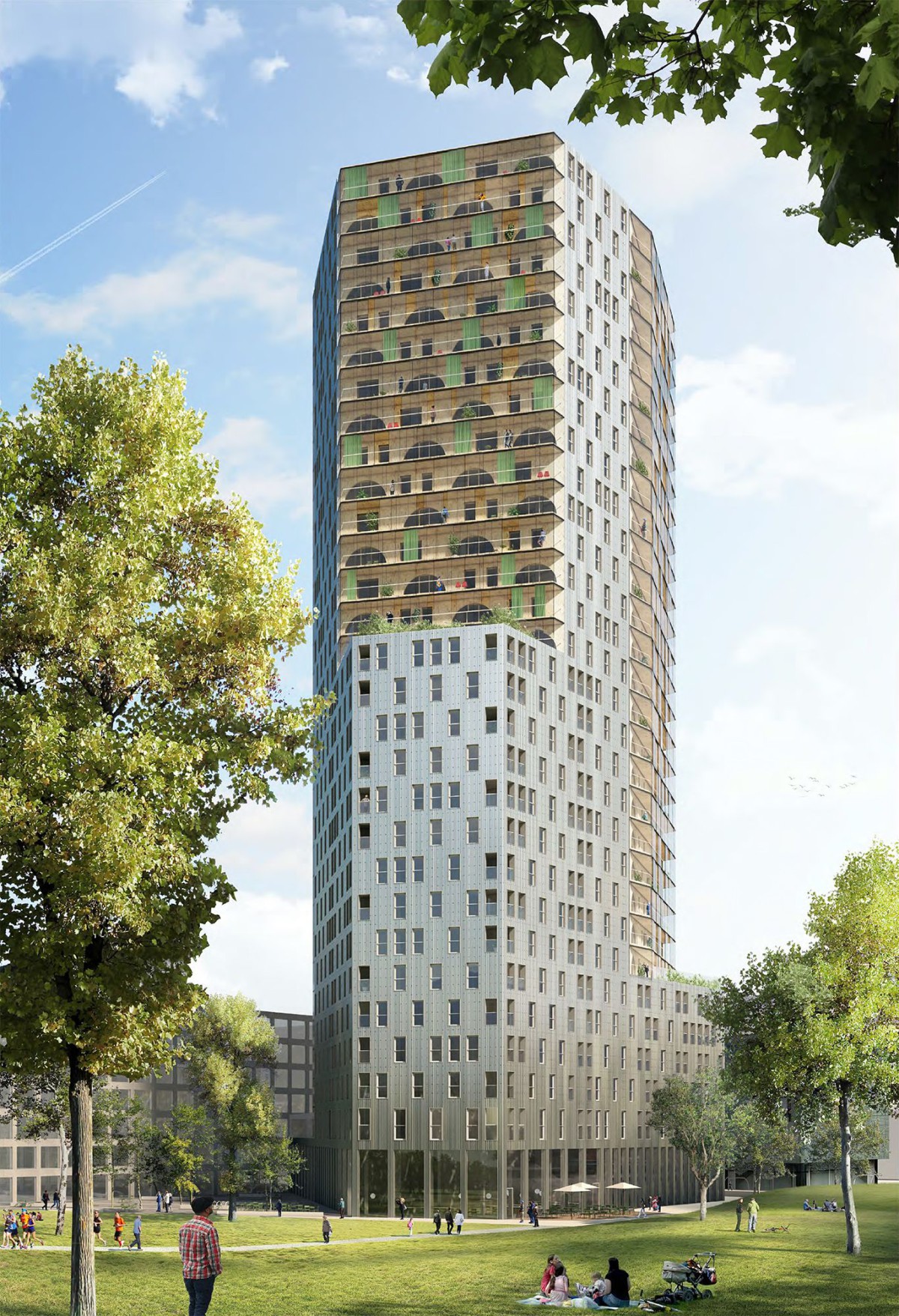 Bevk Perović . Highrise Apartment Building Nordbahnhof .  Vienna (1)