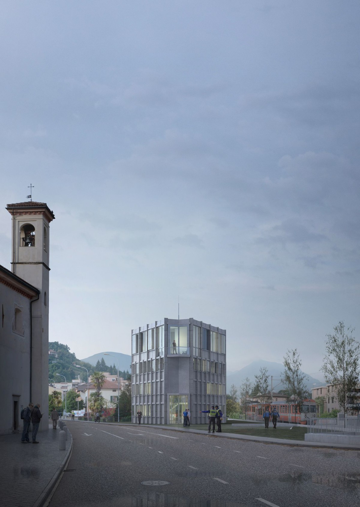 Buzzi studio . New Police Station . Caslano  (1)