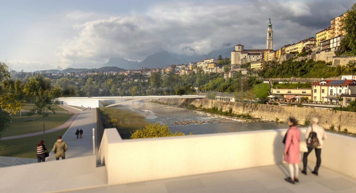 Campo Baeza . FHECOR . new bridge over the Piave river . Belluno AFASIA (1)