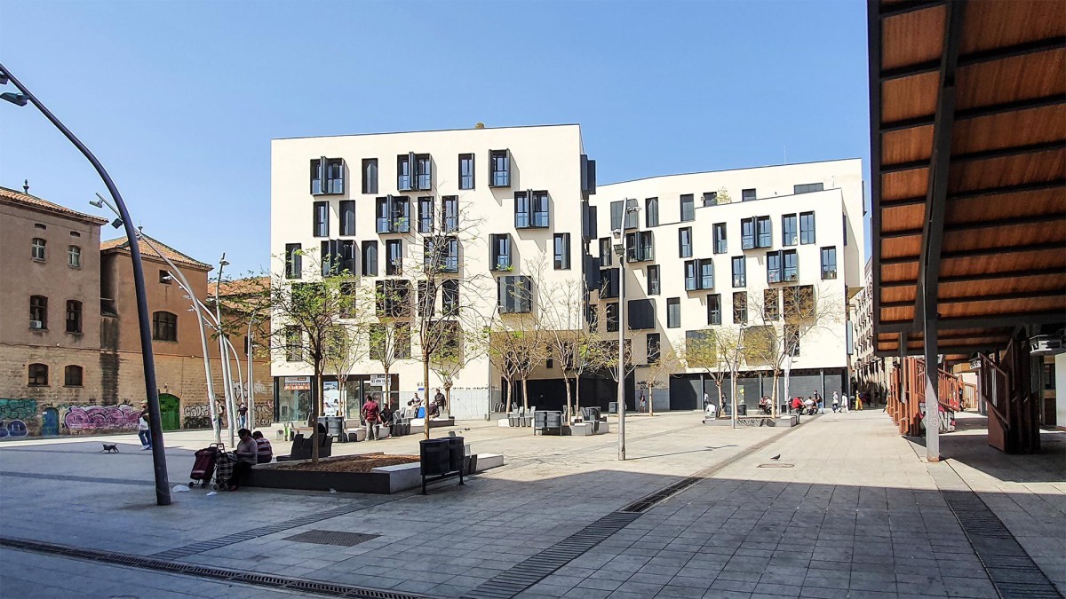 Carme Pinós . Housing Block on La Gardunya Square . Barcelona afasia (1)