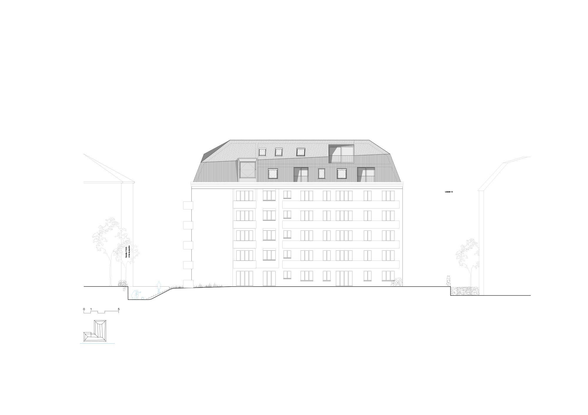 LOCALARCHITECTURE . DAPPLES BUILDING ELEVATION . Lausanne Michel Bonvin ...